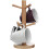 Premier Housewares Rubberwood Mug Tree, 6 Cups - Brown 2