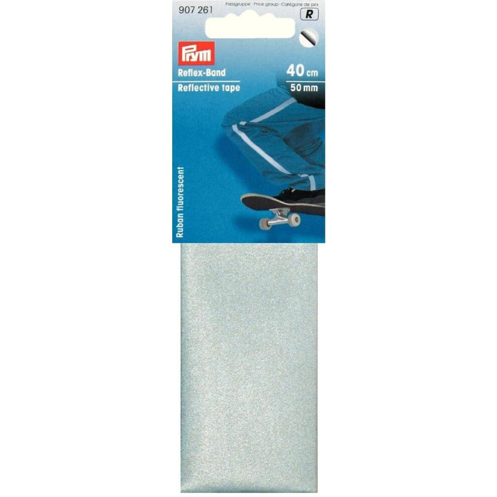 Prym Reflective Tape 50 Mm Self-Adhesive Silver