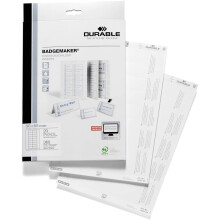 Durable BADGEMAKER Inserts 30 x 65 mm | Pack of 360 Inserts | Printable Name Badge Inserts | Create Professional Badges In Minutes