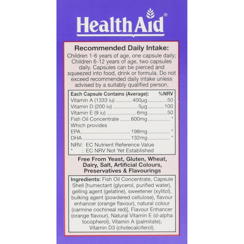 HealthAid Kidz Omega - 60 Capsules 1