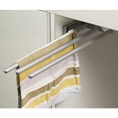 Anodised Aluminium 3 Rail Telescopic Towel Rail