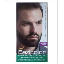 Eazicolor Mustache & Beard Colour for Men 35ml Natural Black – Long-Lasting, Natural-Look Hair Dye