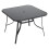 Living And Home 105CM Square Tempered Glass Garden Dining Table w/ Parasol Hole 3