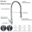 Chrome Monobloc Kitchen Sink Mixer Tap Swivel and Spring Spout 3