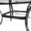Living And Home 105CM Square Tempered Glass Garden Dining Table w/ Parasol Hole 6