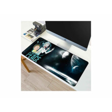 (Black) 800x300MM Large Mouse Pad Anti-slip Natural Rubber Gaming Mousepad Rick And Morty with Locking Edge Gamer Keyboard Mat