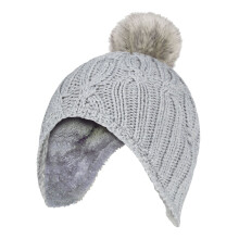 (3-6 Years, Wolkengrau) Heat Holders - Heat Holders - Mädchen Mütze mit Bommel Stricken Winter Beanie Mütze mit Pompon