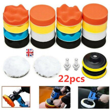 22pcs Buffing Waxing Polishing Sponge Pads Kit For Car Polisher Drill