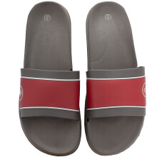 (Grey, 11 (Adults')) Enzo Mens Slip On Sliders Flip Flops Slides
