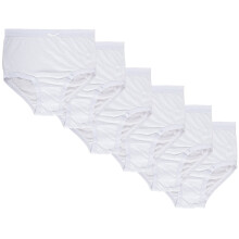(White, 2XL) 3 Pack Ladies Knickers Full Briefs Size M-3XL