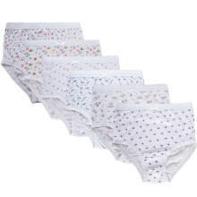 (Floral, L) 3 Pack Ladies Knickers Full Briefs Size M-3XL