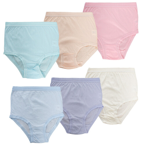 (Pastel, M) 3 Pack Ladies Knickers Full Briefs Size M-3XL 1