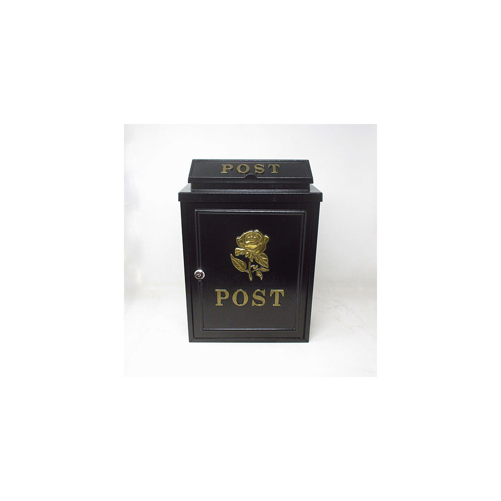 Dwd (Gold) Vintage Decor Post Mail Letter Box With Rose Gold