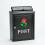 (Red) DWD Vintage Decor Post Mail Letter Box with Rose 1