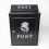 (Silver) DWD Vintage Decor Post Mail Letter Box with Rose 1