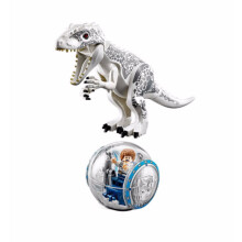 (Blanc) Jurassic World - Kit de construction Tyrannosaure Ă assembler