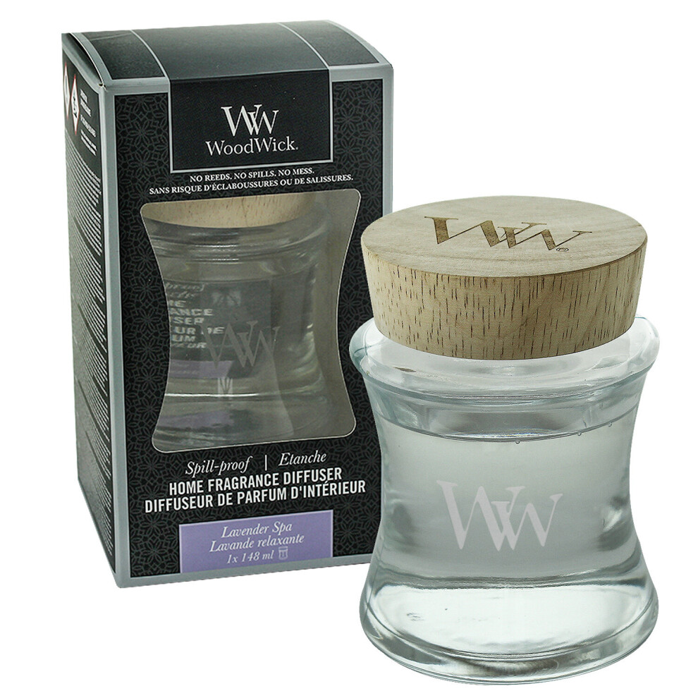 (Lavender Spa) WoodWick Home Room Fragrance Air Freshener Aroma Reed Oil Diffuser Perfume Scent