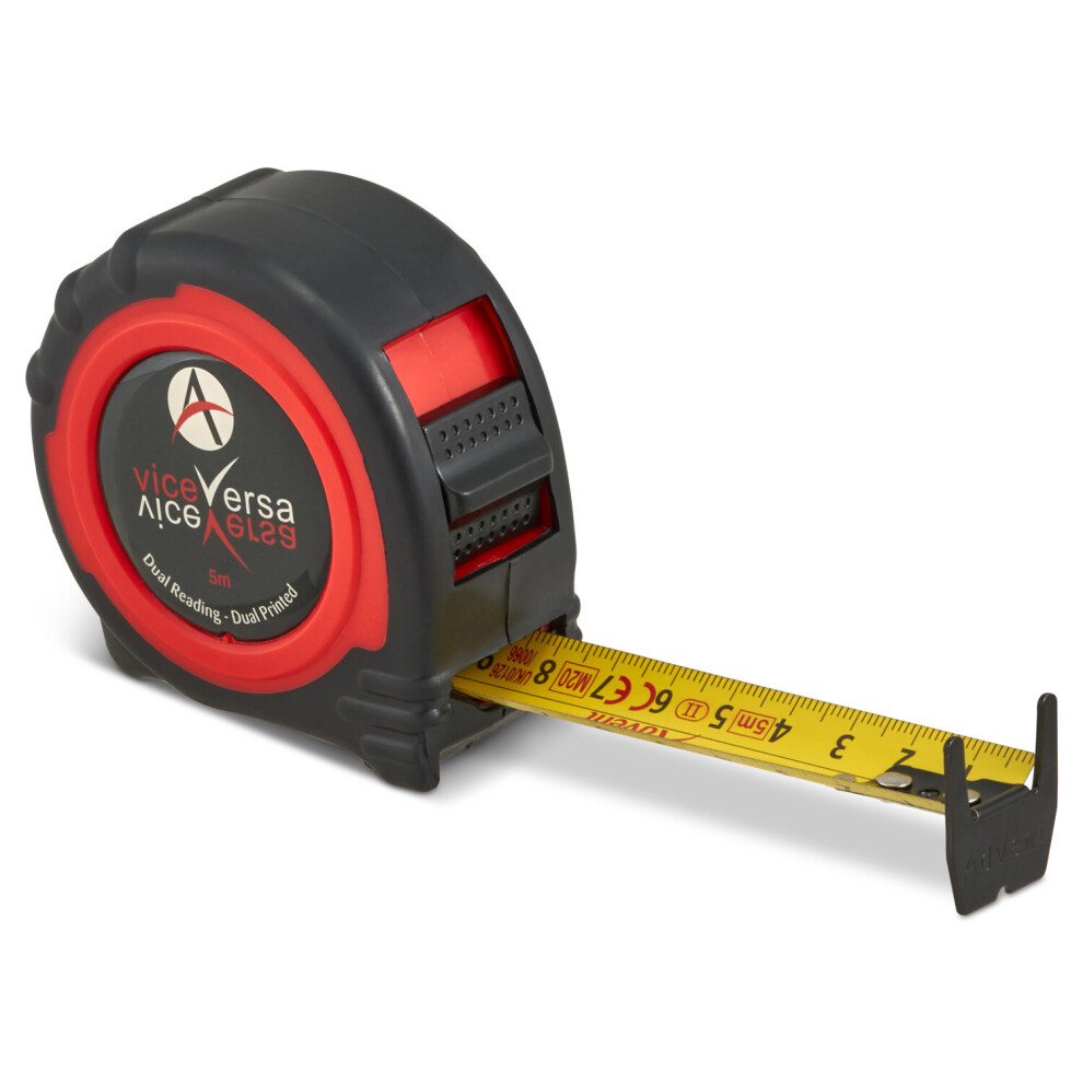 Advent 5m Vice-Versa Dual Bladed Tape Measure-Left & Right Handed