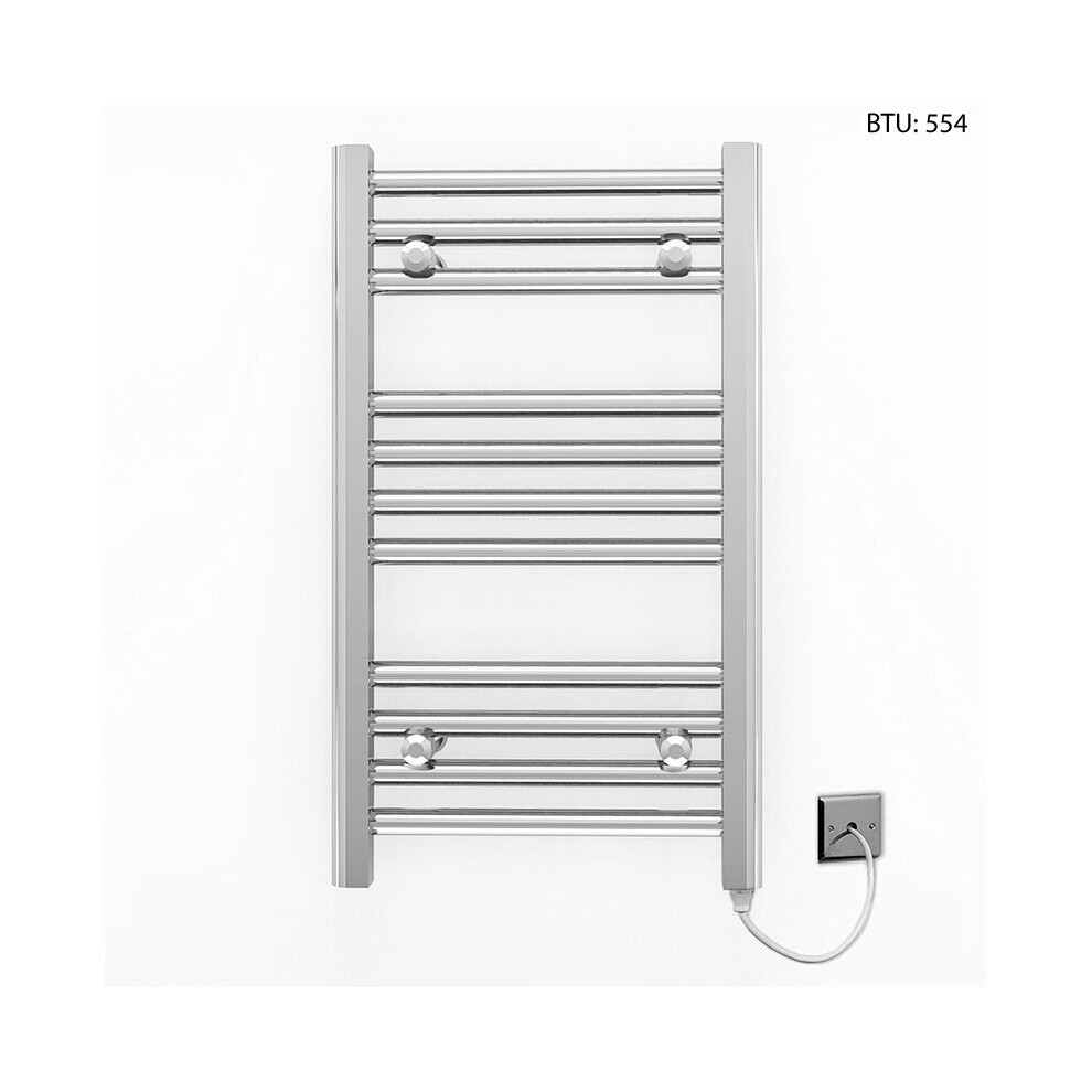 (350 X 600Mm (Btu: 554)) Chrome Electric Bathroom Towel Rail Radiator 7427268763103