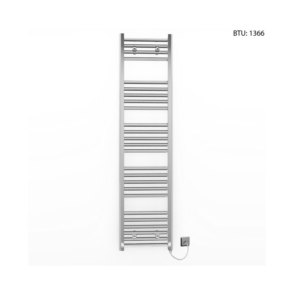 (400 X 1400Mm (Btu: 1,366)) Chrome Electric Bathroom Towel Rail Radiator 7427268763271