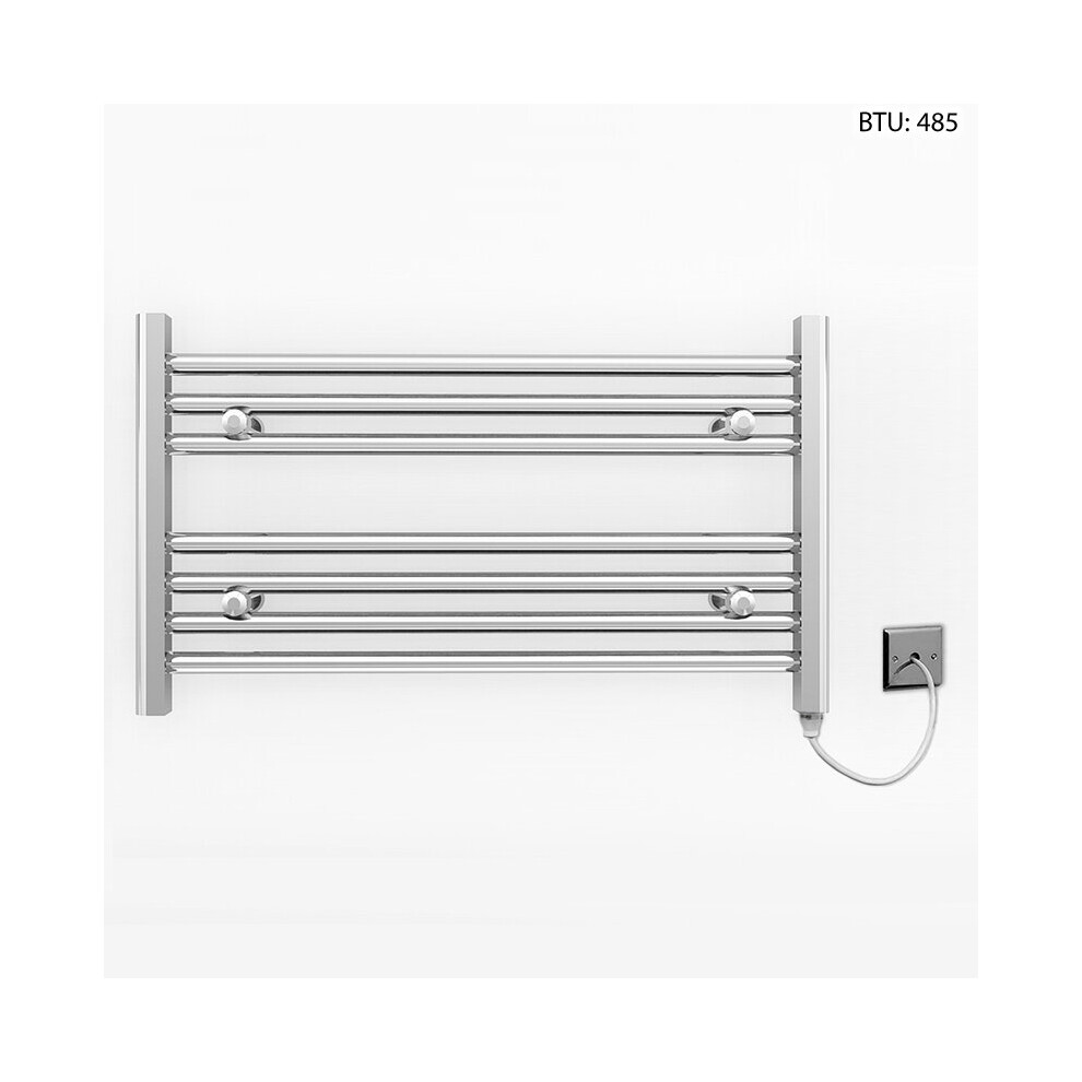 (600 x 400mm (BTU: 485)) Chrome Electric Bathroom Towel Rail Radiator