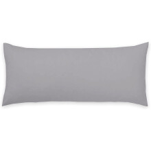 (Silver, Double 4ft 6") Extra Filled Bounce Back Hollow Bolster Pillow Non-Allergenic Orthopaedic Long Pillow for Back, Neck, Maternity Support Pillow with free Pillowcase