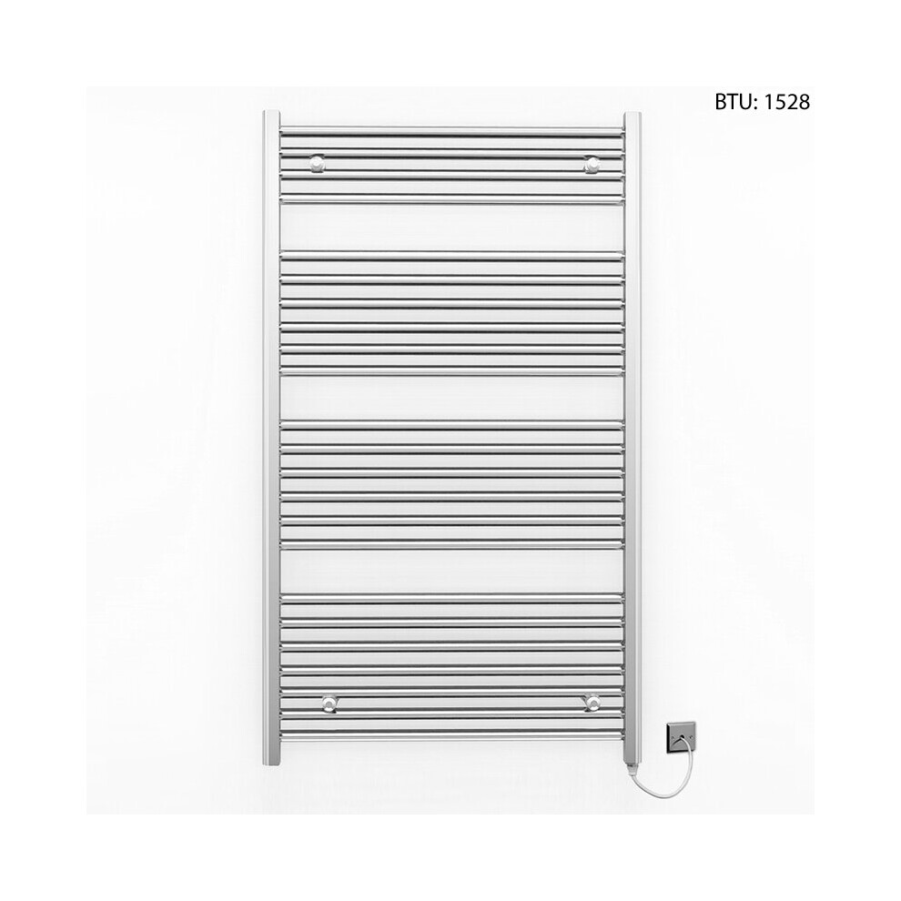 (600 x 1200mm (BTU: 1,528)) Chrome Electric Bathroom Towel Rail Radiator