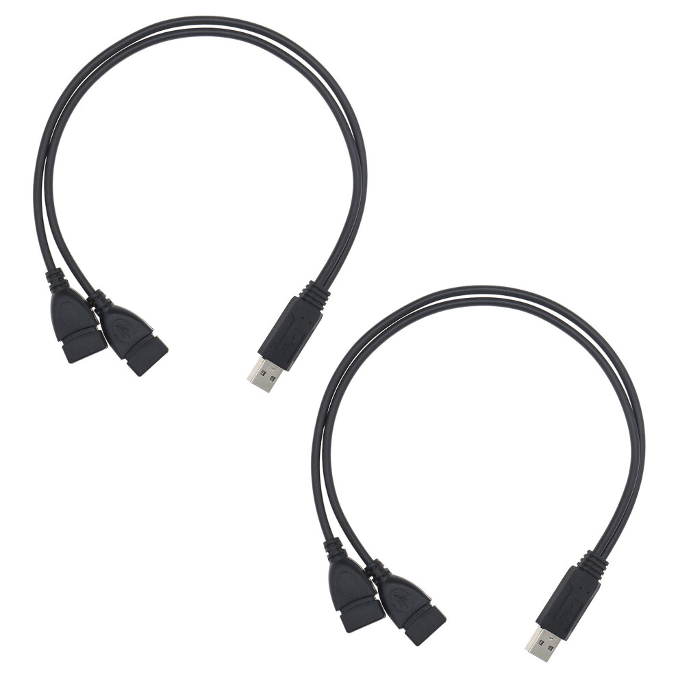 2X Usb 2.0 1 To 2 Y Splitter Cable 30Cm/1Ft Charging & Data Sync Extension Cord White 4894670698058