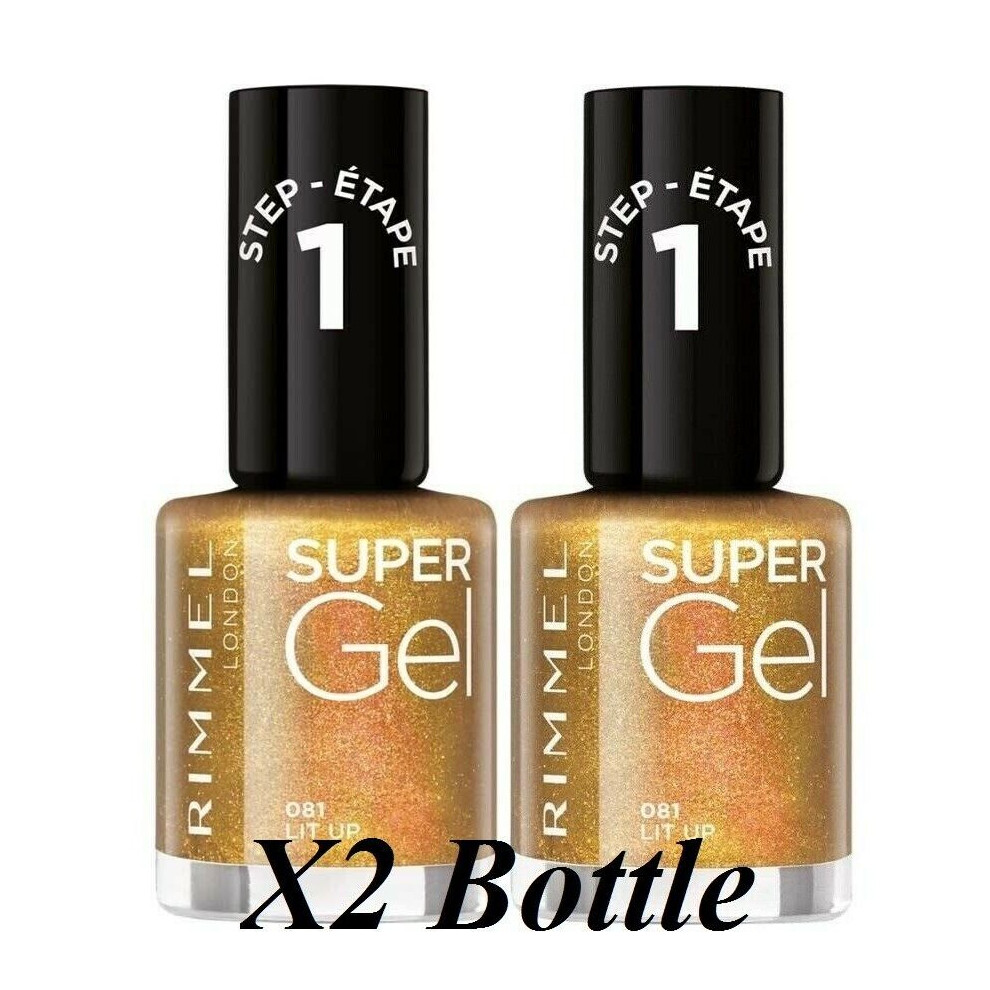 X2 Rimmel Super Gel Nail Paint - Lit Up 081