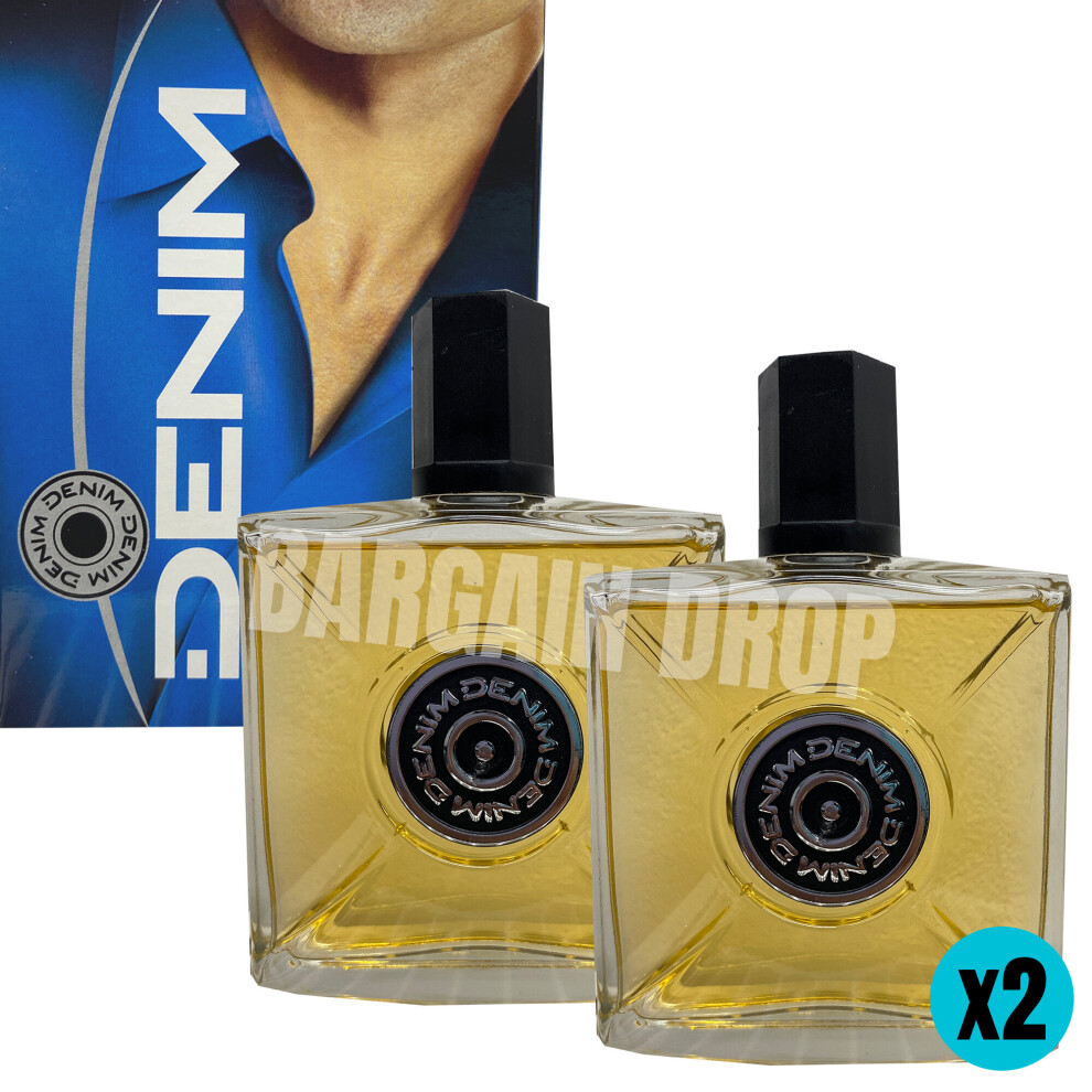 2x Denim Original Aftershave 100ml Classic Fragrance Scent