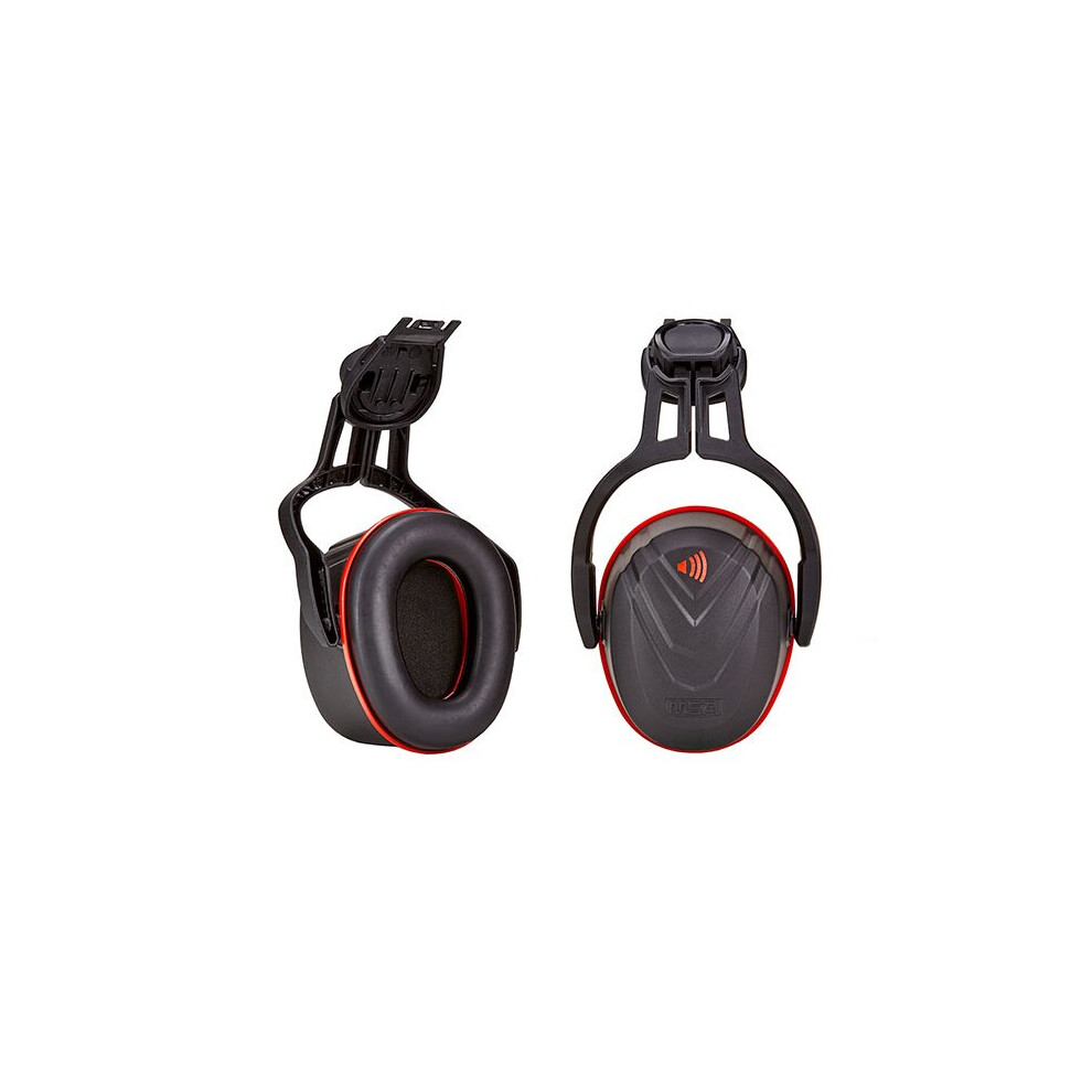 Msa - V-Gard Helmet Mounted Ear Defender Red High - Red 7899619615209