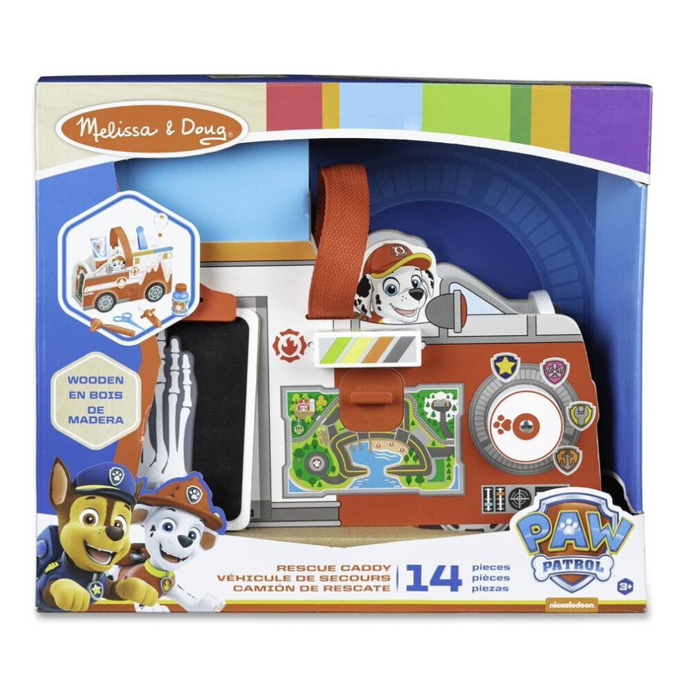 Melissa & Doug Multicolour Paw Patrol Marshall's Wooden Rescue Caddy