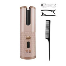 (Rose Gold) Cordless Automatic Hair Curler, Auto Rotating Curling For Curly Machine Or Waves Hair