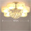 Living And Home Crystal LED Ceiling Lights Chandelier Colour Changing with Rmote Control 9