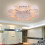 Living And Home Crystal LED Ceiling Lights Chandelier Colour Changing with Rmote Control 5