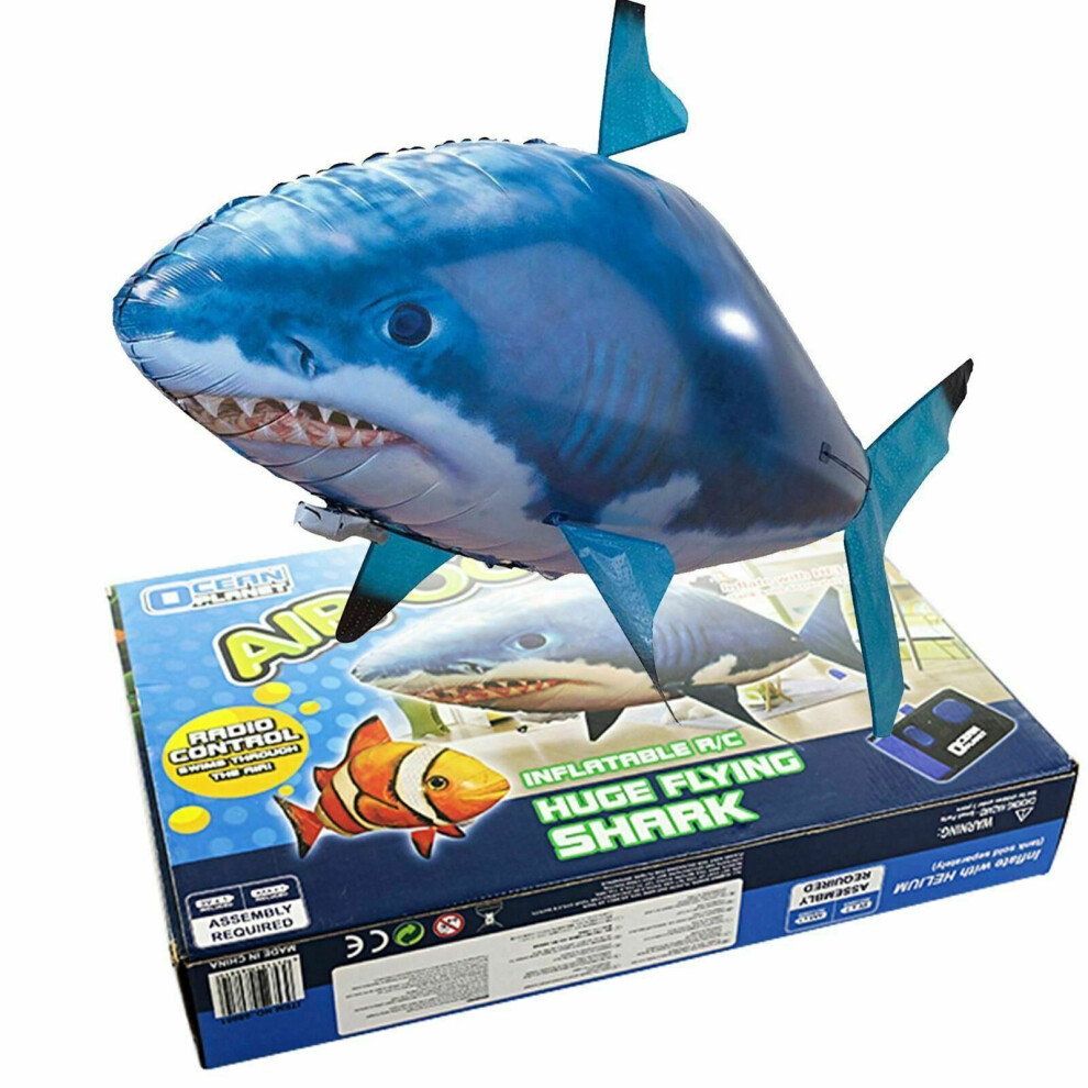 Shark Fish Remote Control Fly Air Shark Toy Inflatable Fish on OnBuy