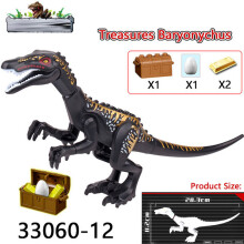 ( Treasures Baryonychus-12 ) Rex Indominus Dinosaur Figure Build Block Fit Toy