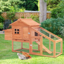 Large Chicken Coop Run Hen House Poultry Ark Home Nest Box Coup Coops