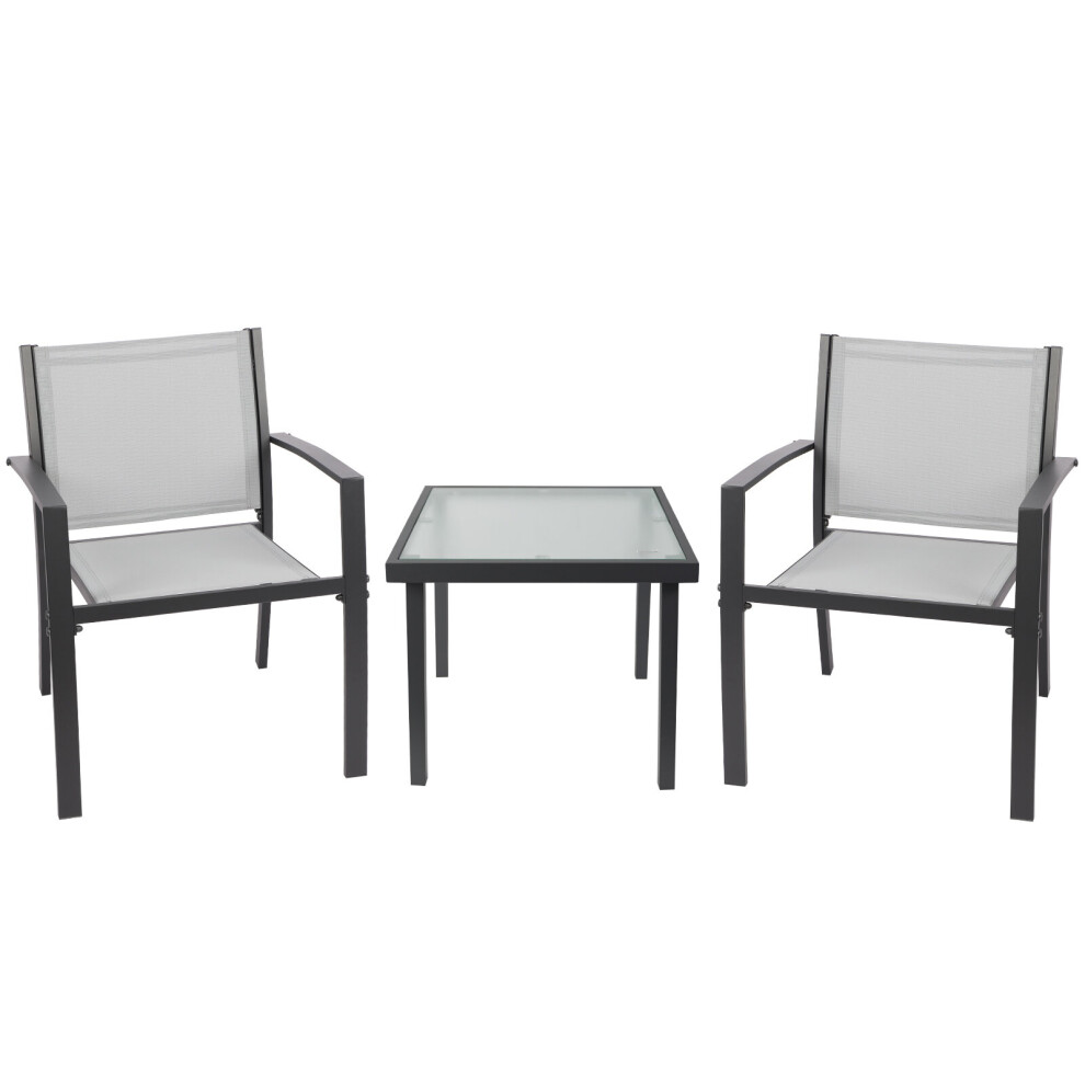 Garden Furniture Set 2 Seater, Indoor Outdoor 3 Piece set Patio Furniture Set, Garden Table and Chair Suitable for Patio Backyard Poolside