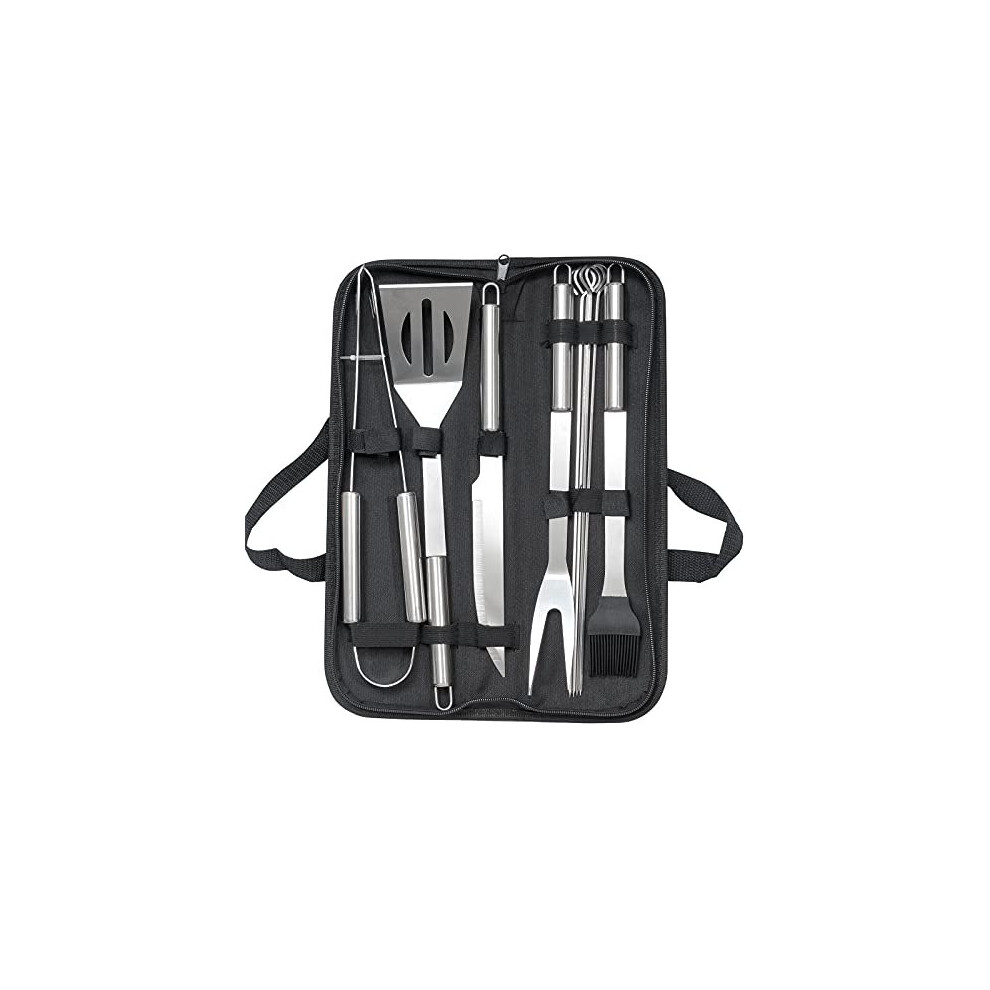LaDonna BBQ Barbecue Tool Set, 10 Pcs Stainless Steel Barbecue, Outdoor Barbecue Grill Utensils Set, BBQ Grilling Tools Set for Friends Family-image-OPC-P86QQVJ-NEW