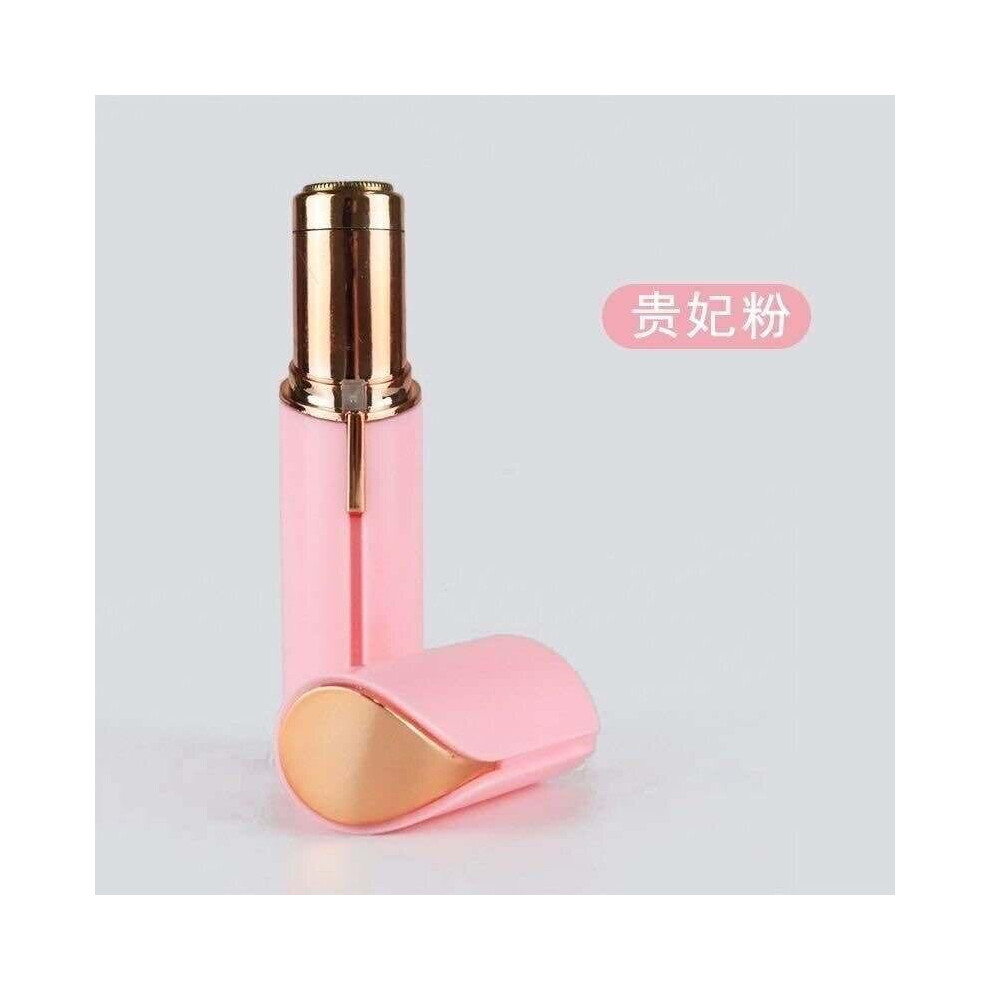 (Pink) Ladies Portable Facial Epilator Charging Armpit Hair Private Parts Shaving Hair Removal Products Ear Nose Hair Devi