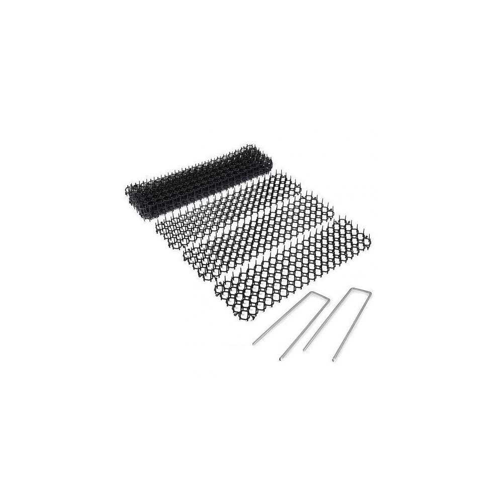 (Black) Garden Prickle Strip Dig Stop Cat Repellent Deterrent Mat-image-OPC-P86QMKB-NEW