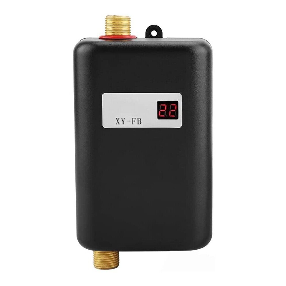 Instant Water Heater, Mini Electric Water Heater, 3000W Tankless Water Heater with LCD Display, Portable Water Heater, Instant Hot for Kitchen or Ba