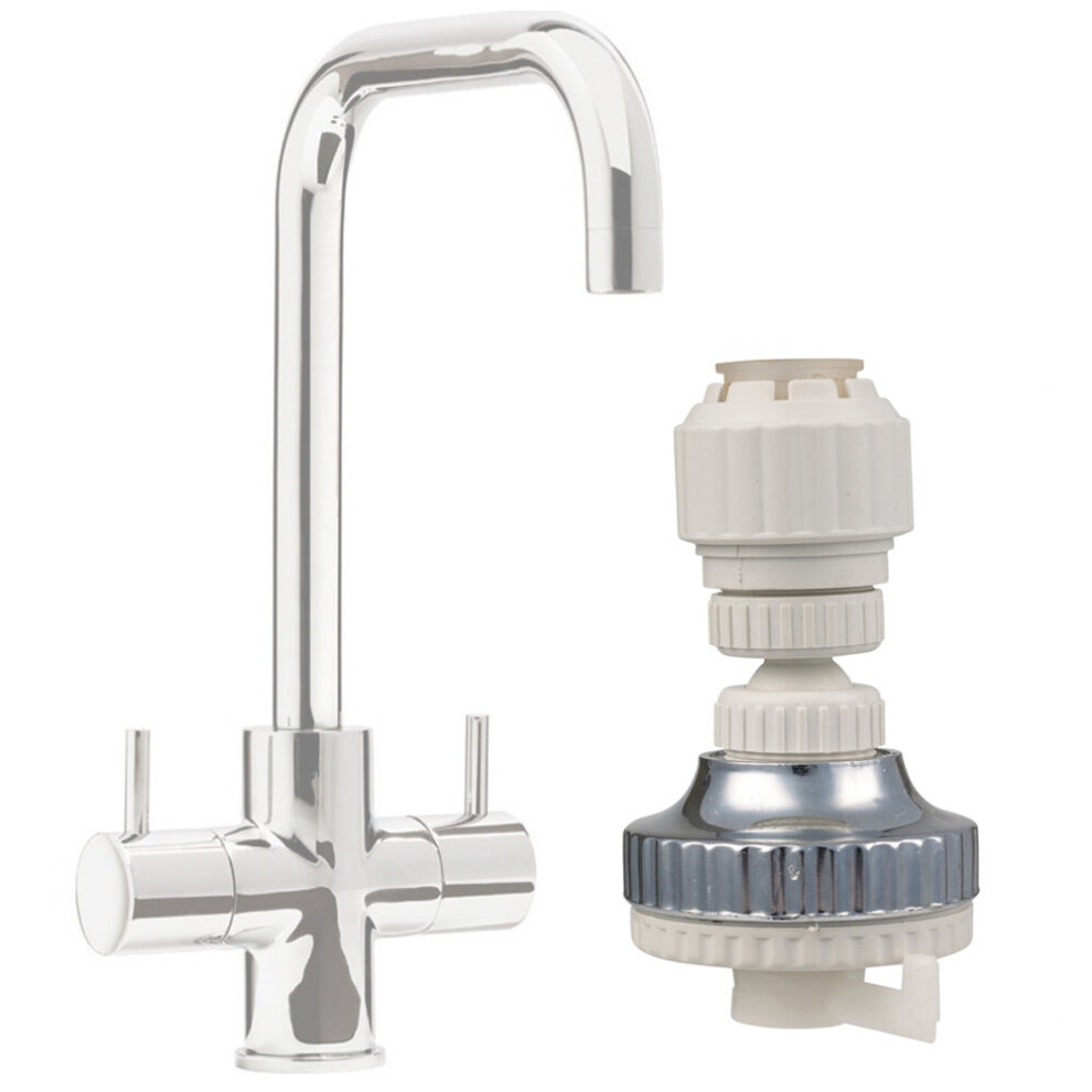 Urbn Living 2 In1 Eco Water Saving Kitchen Tap Aerator 360° Swivel Adjustable