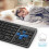 Wireless Keyboard, 2.4GHz Ultra Slim Rechargeable Wireless Keyboard with Numeric Keypad for Computer, PC, Laptop 3