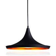 Antique Nostalgia Pendant Light Vintage Industrial Chandelier Frosted Black Metal Ceiling Lamp for Bedroom Cafe Bar
