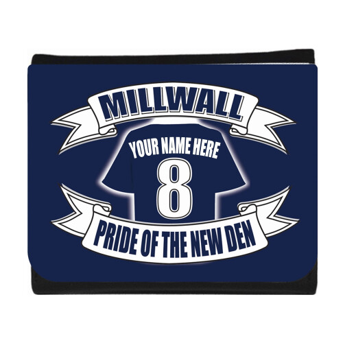 Personalised Millwall Leather Effect Wallet