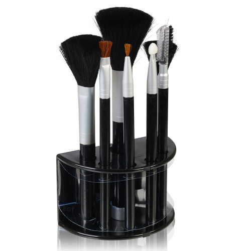 URBN Living 7 Piece Eye Make Up Brushes Set Applicators Cosmetic Kit & Stand