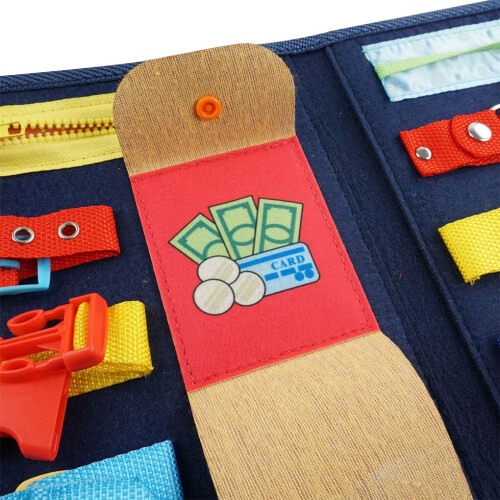 Toddler Busy Board Montessori Basic Skills Board 2