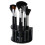 URBN Living 7 Piece Eye Make Up Brushes Set Applicators Cosmetic Kit & Stand 6